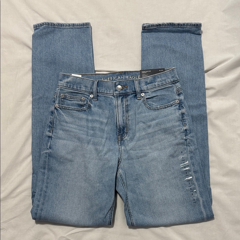 NWT American Eagle super high-rise stretch, size 2 Long